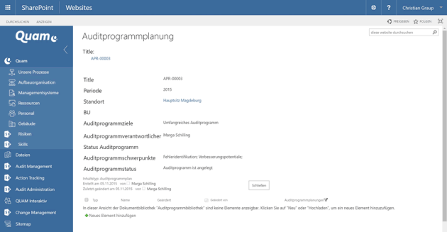 Auditprogrammplanung