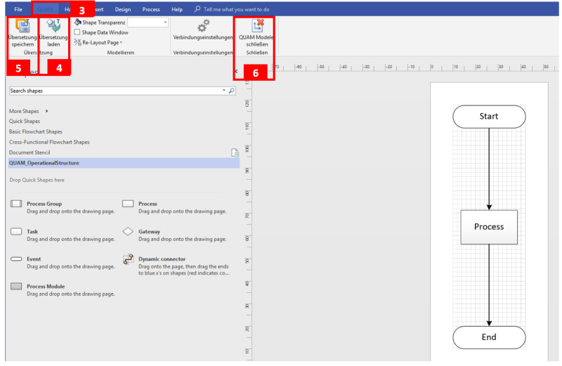 Übersetzen von Zeichnungen in Visio